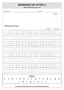 worksheet Ll